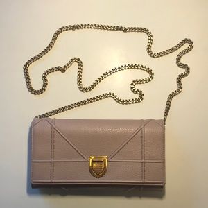 Authentic CHRISTIAN DIOR Diorama Croiserie Wallet on Chain bag with box …